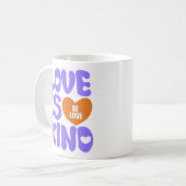 LIEBE IST KIND KAFFEETASSE (Vorderseite Links)