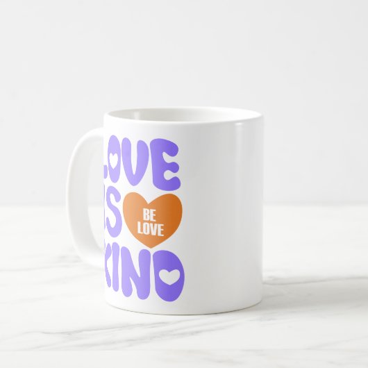 LIEBE IST KIND KAFFEETASSE (Vorderseite Links)