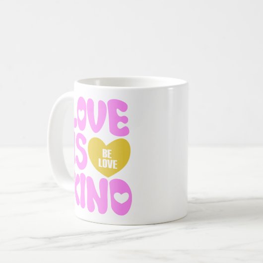 LIEBE IST KIND KAFFEETASSE (Vorderseite Links)