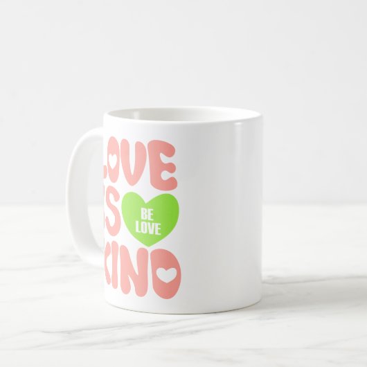 LIEBE IST KIND KAFFEETASSE (Vorderseite Links)