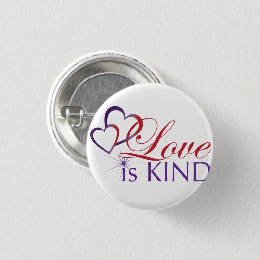 Liebe ist Kind-Schaltfläche Button (Vorne & Hinten)