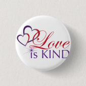 Liebe ist Kind-Schaltfläche Button (Vorderseite)