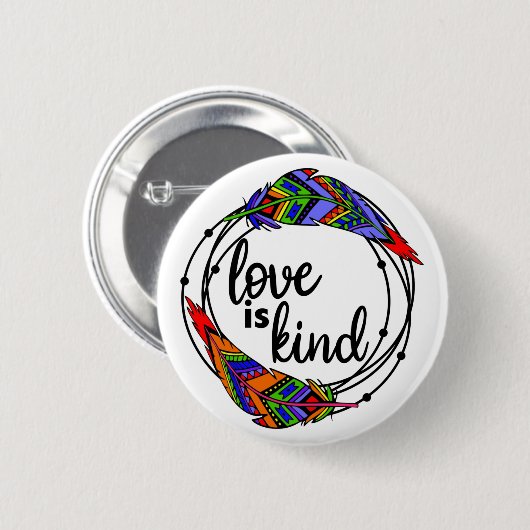Liebe ist Kind-Schaltfläche Button (Vorne & Hinten)