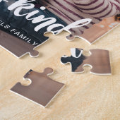 Liebe ist Kind-Script mit Foto und Name Puzzle (Seite)