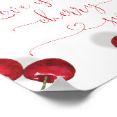 Liebe ist Kirschsüß Poster (Ecke)