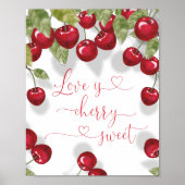 Liebe ist Kirschsüß Poster (Vorne)
