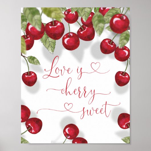 Liebe ist Kirschsüß Poster (Vorne)