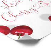 Liebe ist kirschsüßes Brautparty Poster (Ecke)