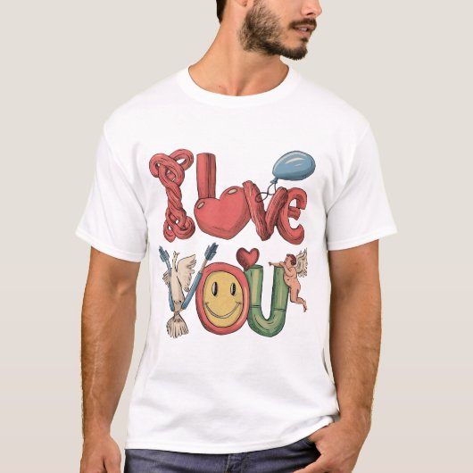 "Liebe ist König" T-Shirt (Vorderseite)