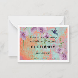 Liebe ist Kunstkarte Mitteilungskarte