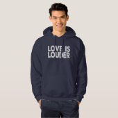 Liebe ist lauter hoodie (Vorne ganz)