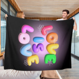 Liebe ist Liebe 3D-Regenbogen-Pride Fleece Blanket