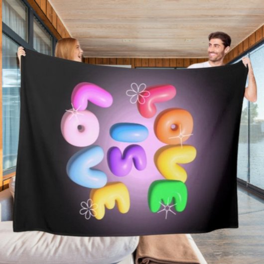 Liebe ist Liebe 3D-Regenbogen-Pride Fleece Blanket