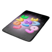 Liebe ist Liebe 3D-Regenbogenhaut Badematte (Schrägansicht)