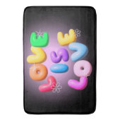 Liebe ist Liebe 3D-Regenbogenhaut Badematte (Vorderseite Vertikal)