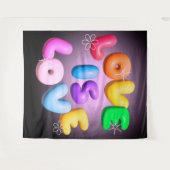 Liebe ist Liebe 3D-Regenbogenpresse Wandteppich (Vorderseite (Horizontal))