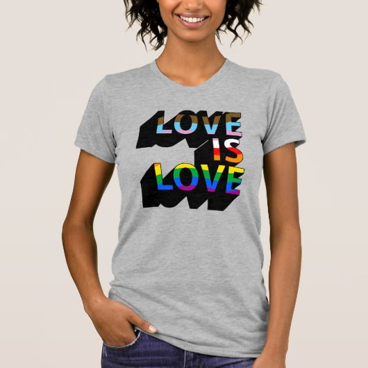 Liebe ist Liebe 3D T-Shirt (Vorderseite)