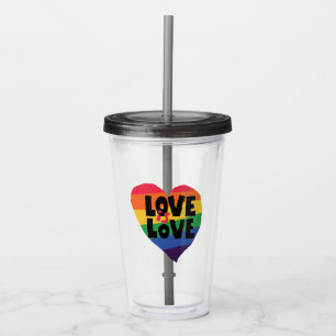 Liebe ist Liebe Acryltrinkbecher