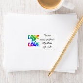 Liebe ist Liebe Adressaufkleber (Insitu)