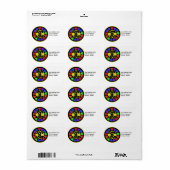 Liebe ist Liebe Adressaufkleber (Vorne)