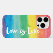 Liebe ist Liebe Aquarellfarben Case-Mate iPhone Hülle (Rückseite (Horizontal))