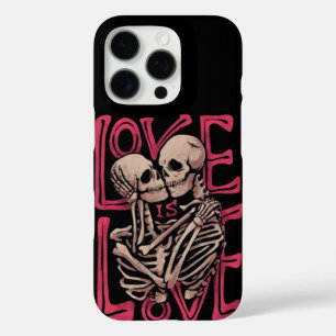 Liebe ist Liebe Ästhetische Skelettphonecase iPhone 16 Pro Hülle
