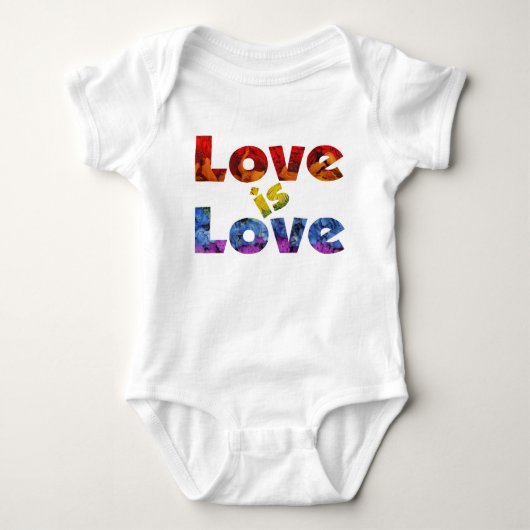 Liebe ist Liebe Baby Strampler (Vorderseite)
