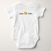 Liebe ist Liebe Baby Strampler (Rückseite)
