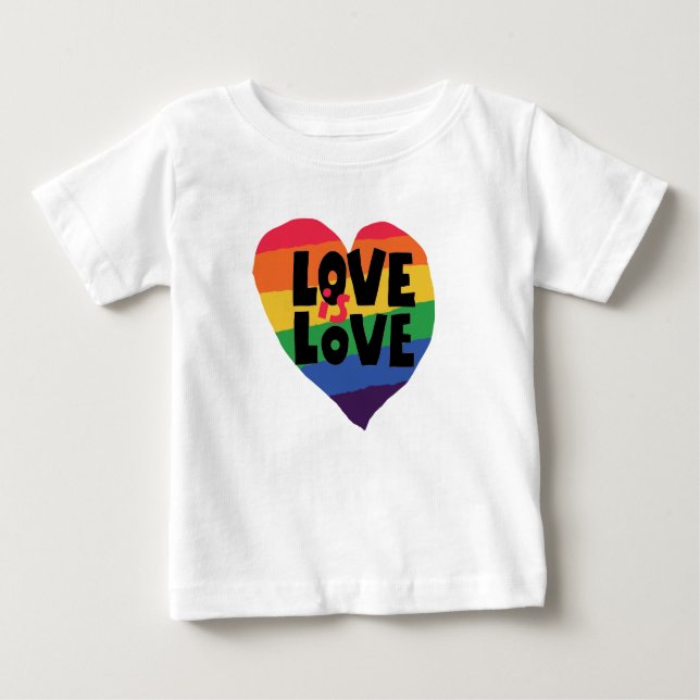 Liebe ist Liebe Baby T-shirt (Vorderseite)