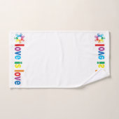 Liebe ist Liebe Badhandtuch Set (Handtuch)