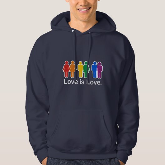 LIEBE IST LIEBE-BASIC HOODIE (Vorderseite)