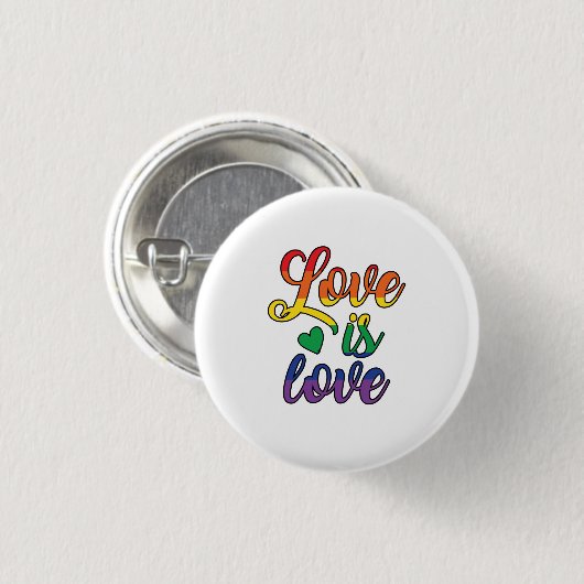 Liebe ist Liebe Button (Vorne & Hinten)