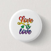 Liebe ist Liebe Button (Vorderseite)