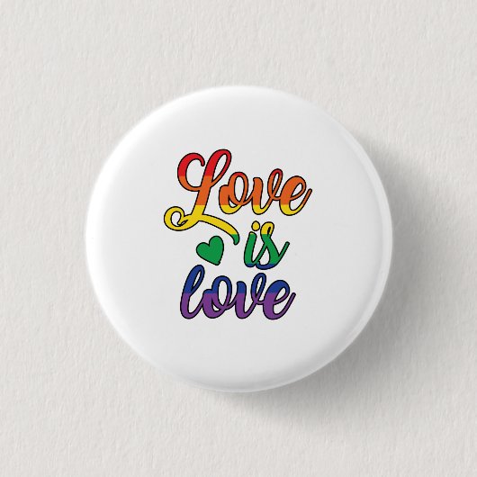 Liebe ist Liebe Button (Vorderseite)