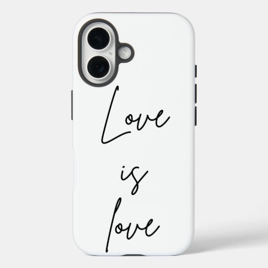 Liebe ist Liebe Case-Mate iPhone Hülle (Rückseite)