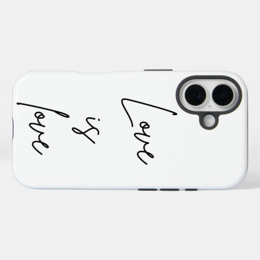 Liebe ist Liebe  Case-Mate iPhone Hülle (Rückseite (Horizontal))