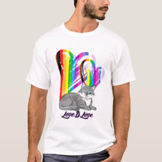 Liebe ist Liebe Cat - Besitzer von LGBTQ+ T-Shirt