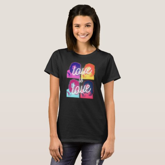Liebe ist Liebe Cher LGBTQ Pride Monat T - Shirt (Vorne ganz)