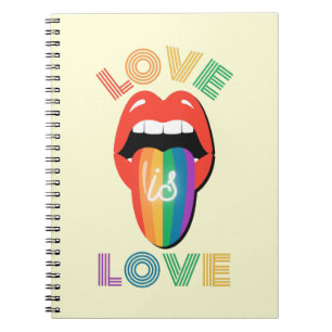 Liebe ist Liebe Cool farbige LGBTQ Monat Notizblock