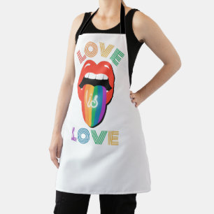 Liebe ist Liebe Cool farbige LGBTQ Monat Schürze