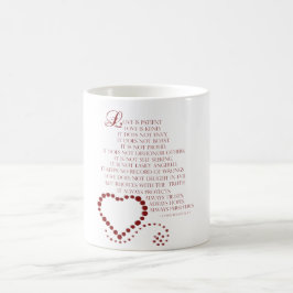 Liebe ist Liebe des Patienten ist Art 1 Korinther  Kaffeetasse