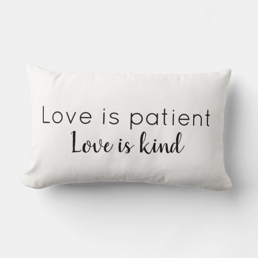 Liebe ist Liebe des Patienten ist Kind-Kissen Lendenkissen (Vorderseite)