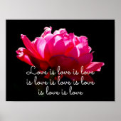 Liebe ist Liebe Dramatisches Rose Poster (Vorne)