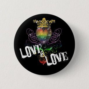 Liebe ist Liebe Drk Knopf Button