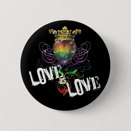 Liebe ist Liebe-Drop-Taste Button (Vorderseite)