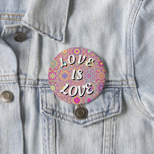 Liebe ist Liebe-Drucktaste Button (Beispiel)