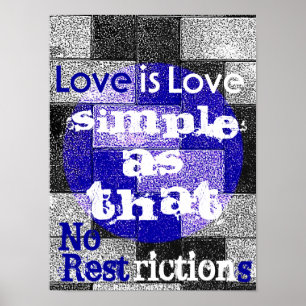 Liebe ist Liebe. Einfach als das… Plakat