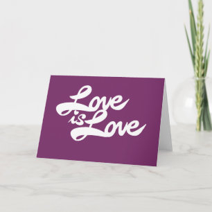Liebe ist Liebe Feiertagskarte