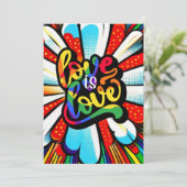 Liebe ist Liebe Feiertagskarte (Stehend Vorderseite)