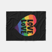Liebe ist Liebe Fleecedecke (Vorderseite (Horizontal))